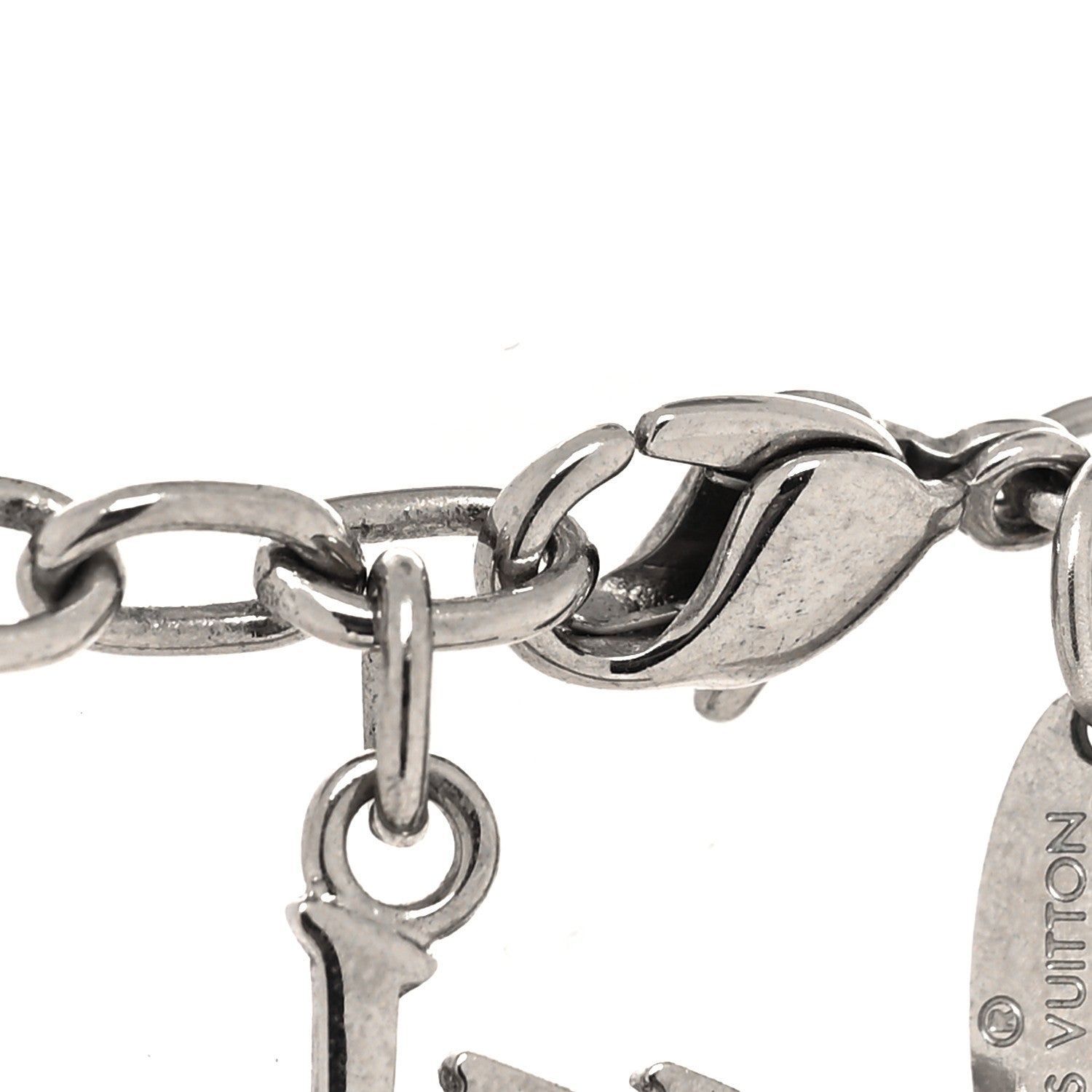 Louis Vuitton Swarovski Gamble Short Necklace Silver 4 of 6
