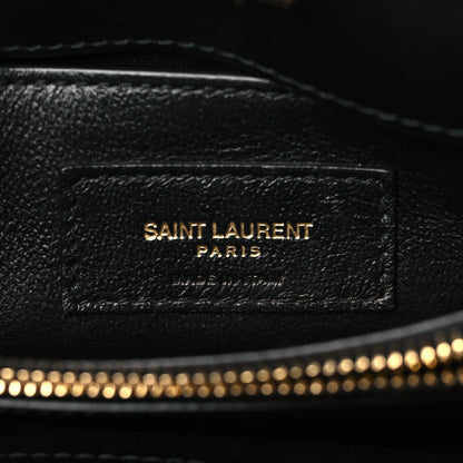 Saint Laurent Calfskin Y Quilted Monogram Small Loulou Chain Satchel Black 6 of 10