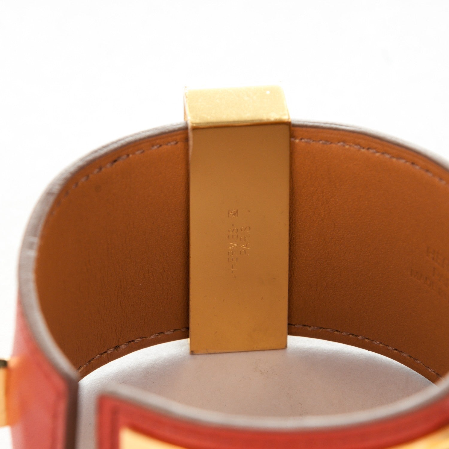 Hermes Tadelakt Collier De Chien CDC Bracelet S Sanguine 7 of 7