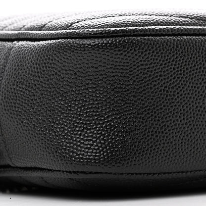 Saint Laurent Grain De Poudre Matelasse Monogram Mini Lou Camera Bag Black 9 of 11
