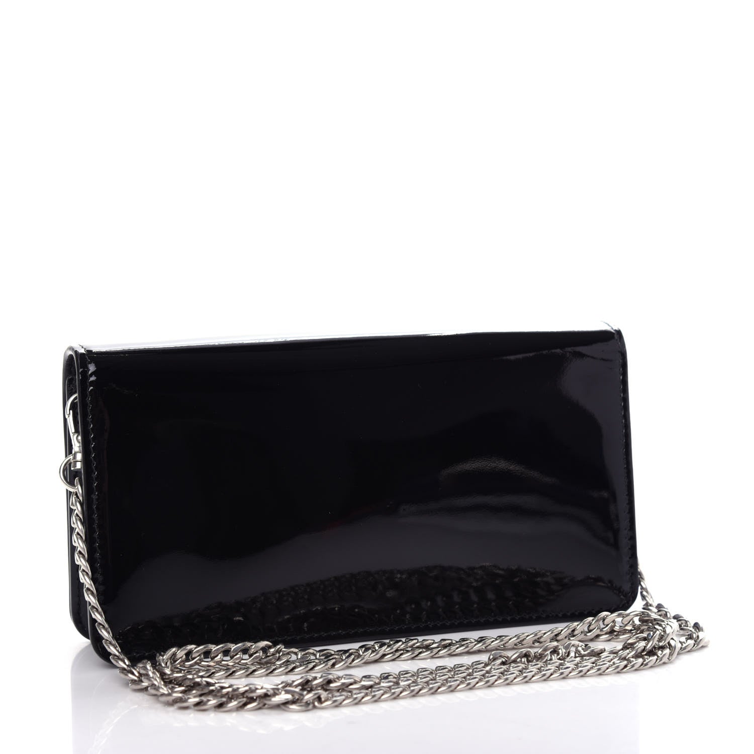 Miu Miu Vernice Crystal Logo Crossbody Black 3 of 11