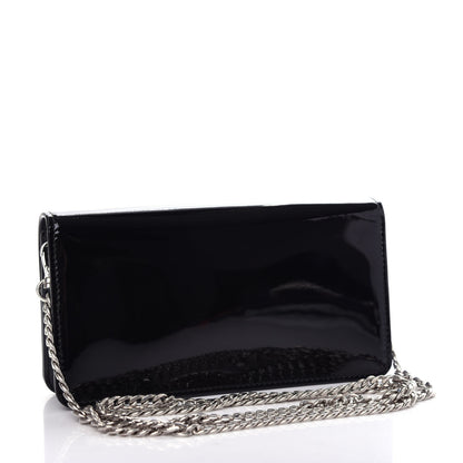 Miu Miu Vernice Crystal Logo Crossbody Black 3 of 11