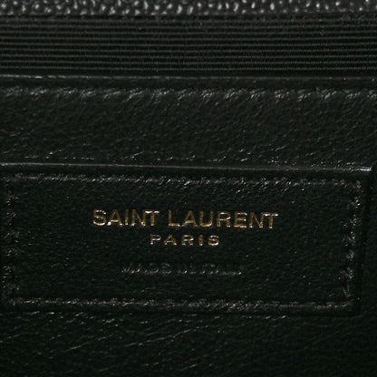 Saint Laurent Grain De Poudre Medium Classic Monogram Kate Satchel Black 6 of 10