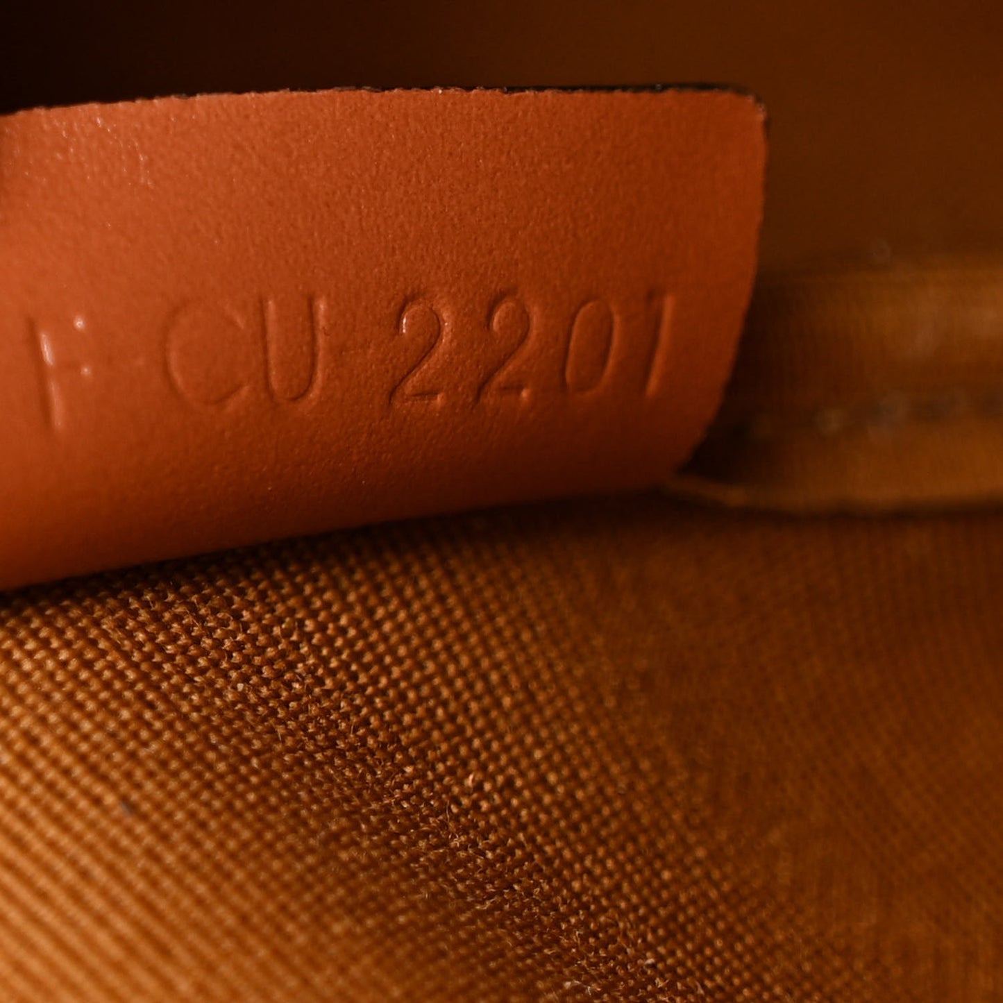 Triomphe Canvas Calfskin Medium Bucket Bag Tan