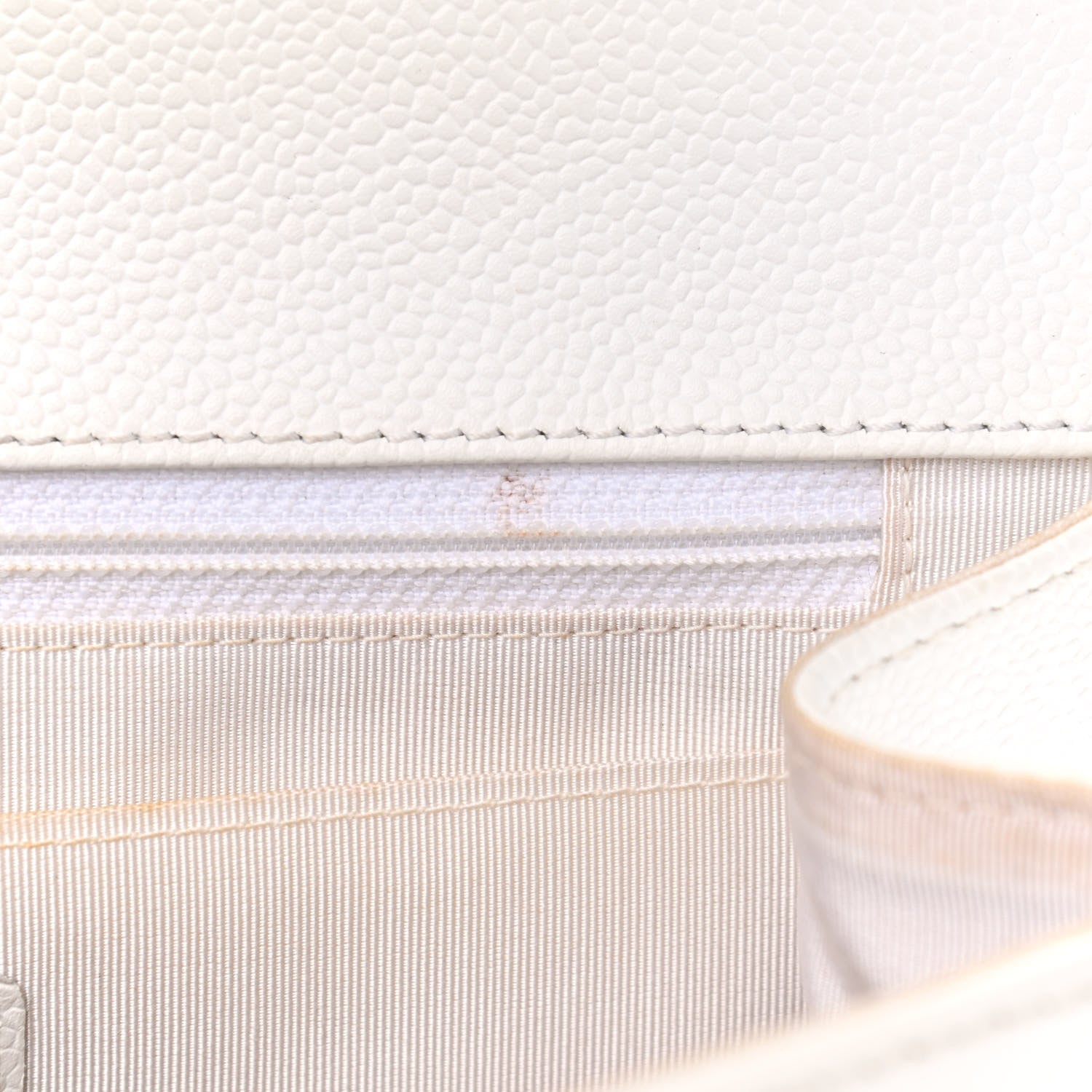 Chanel Caviar Kelly Flap Bag White 7 of 13