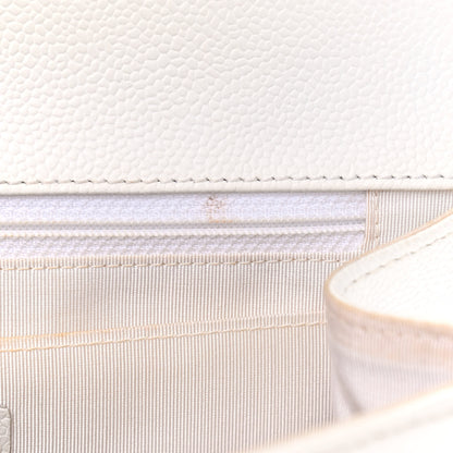 Chanel Caviar Kelly Flap Bag White 7 of 13