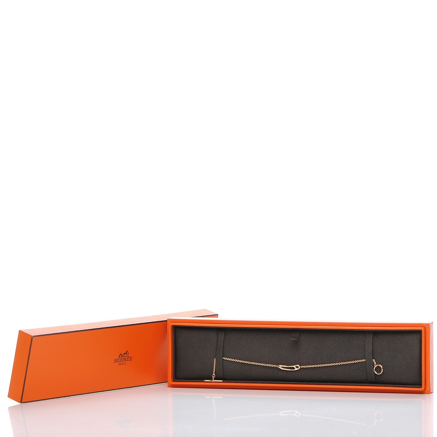 Hermes 18K Rose Gold Mini Chaine d'Ancre Punk Bracelet ST 7 of 7