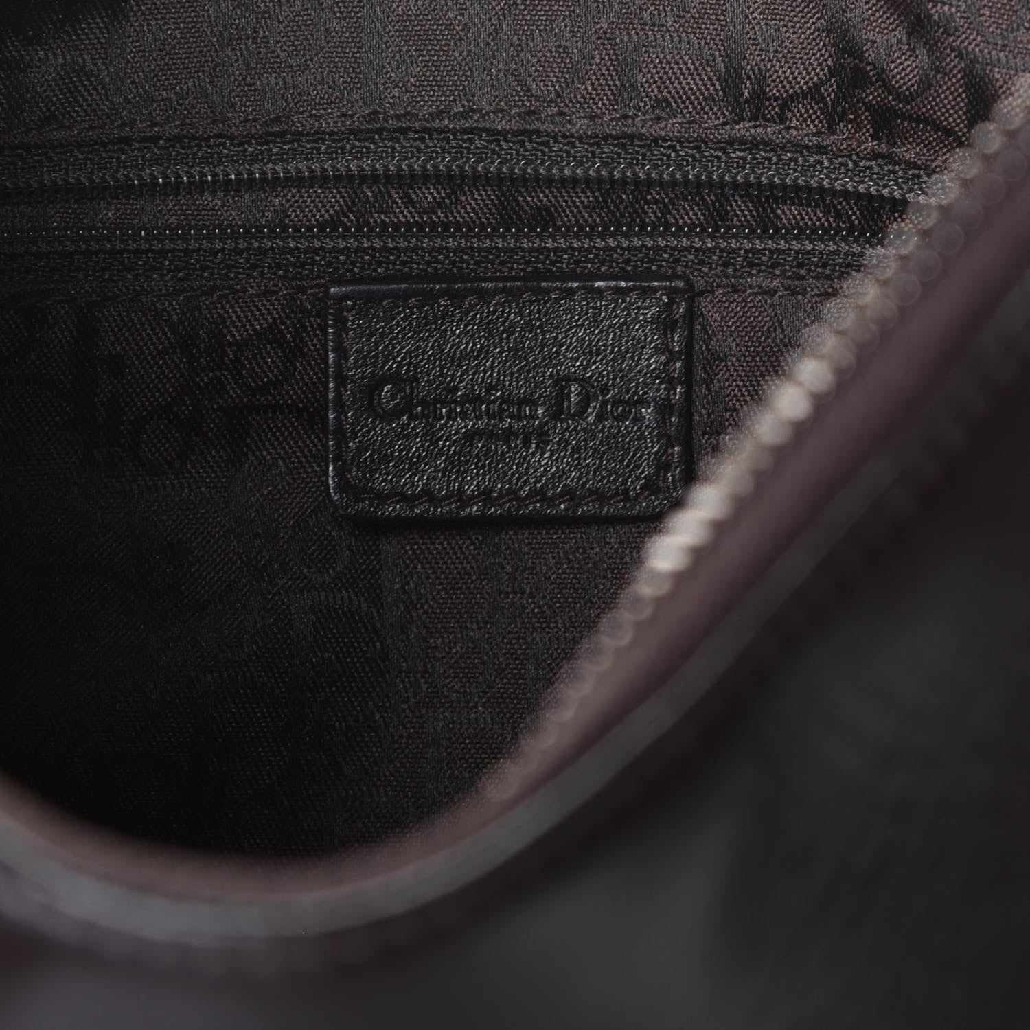 Christian Dior Calfskin Admit It Lace Up Hobo Black 6 of 8