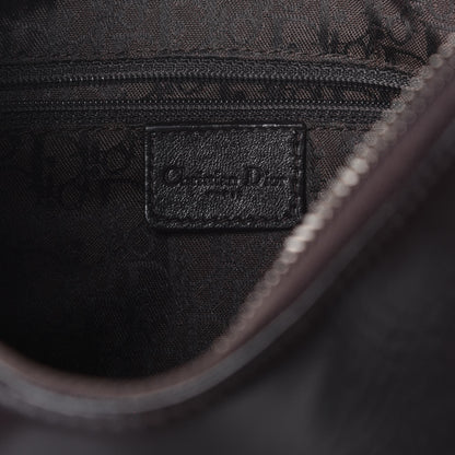 Christian Dior Calfskin Admit It Lace Up Hobo Black 6 of 8