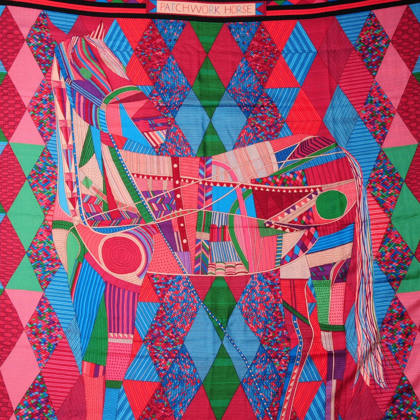 Cashmere Silk Patchwork Horse Shawl 140