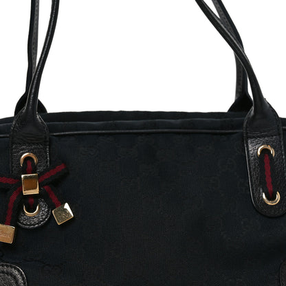 Gucci Monogram Small Princy Satchel Black 8 of 10