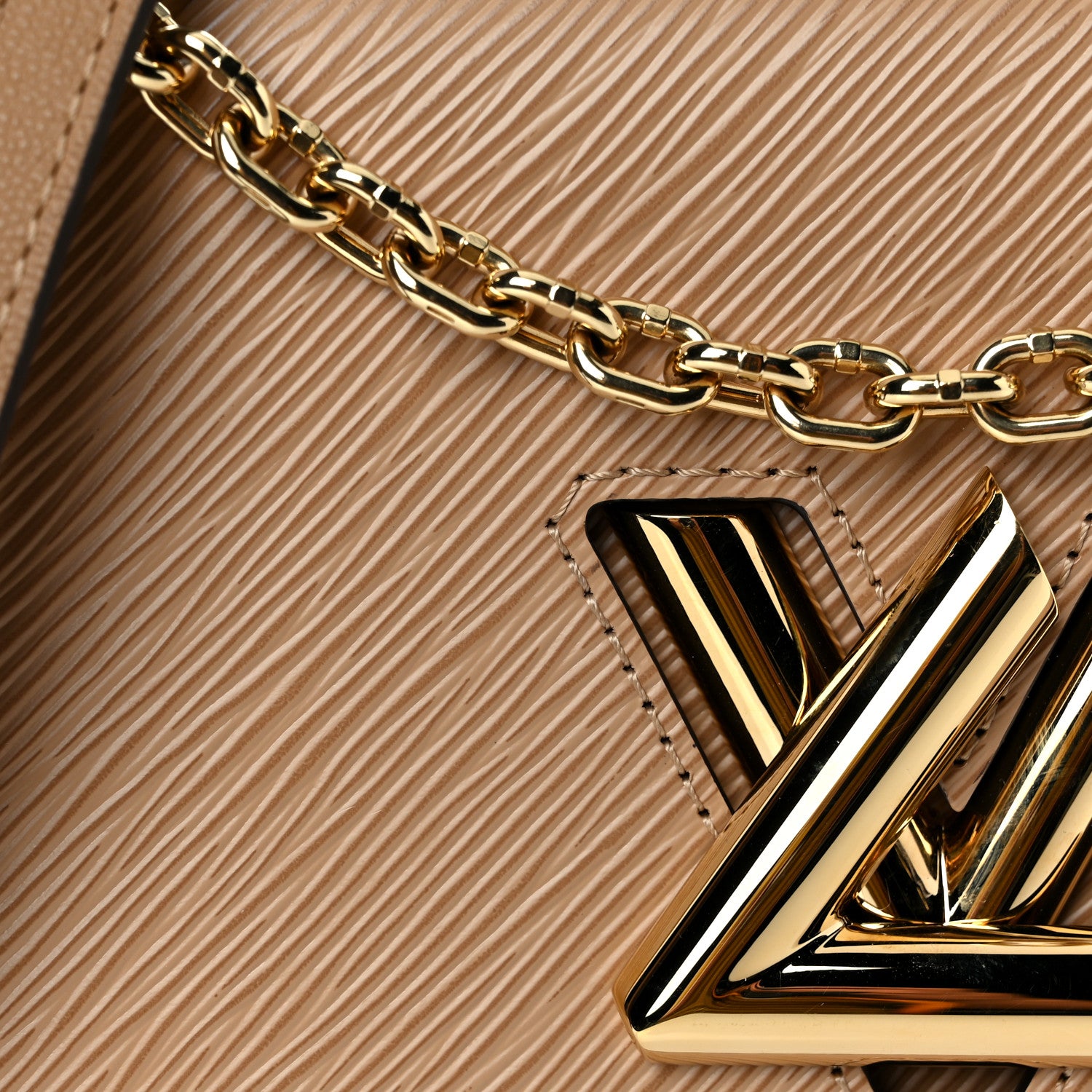 Louis Vuitton Epi Twist Shoulder Bag MM Camel 7 of 9