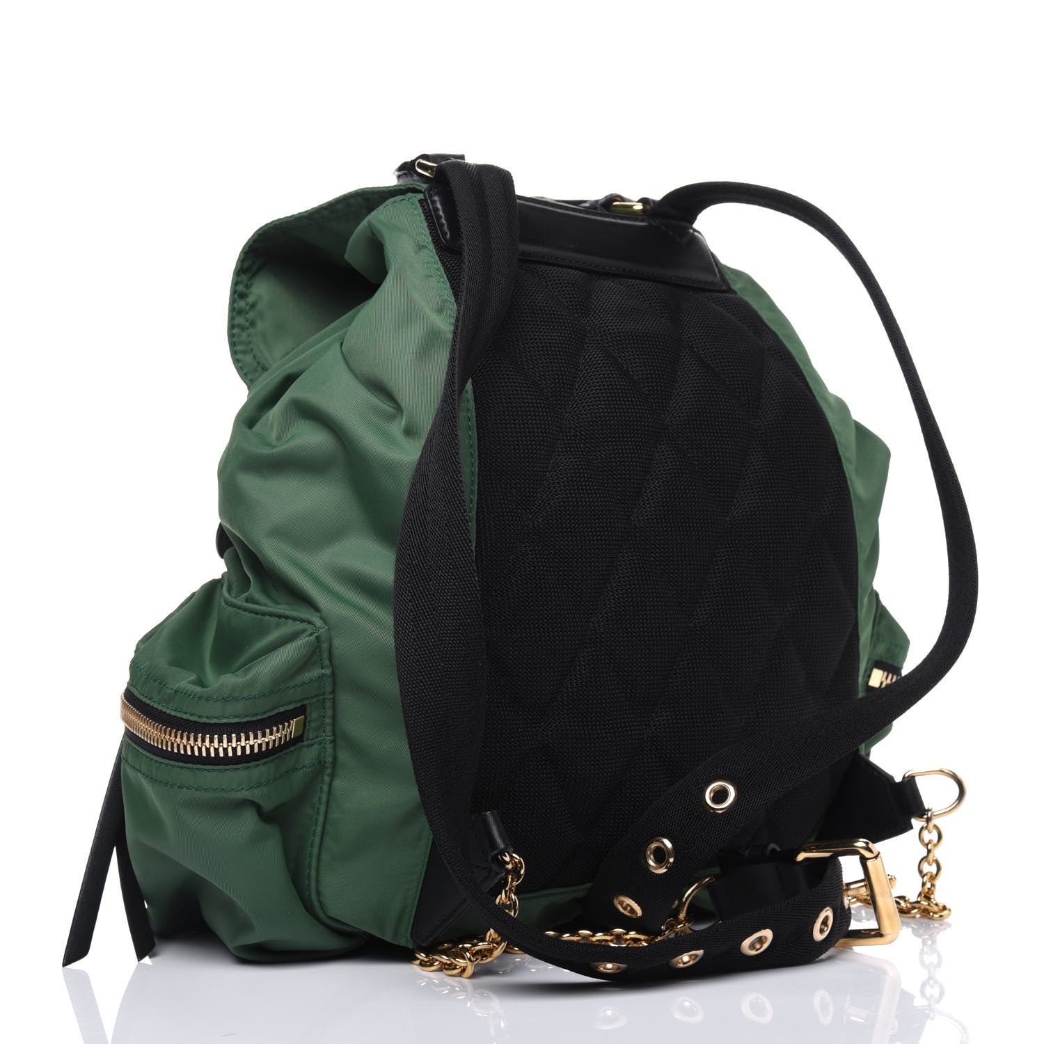 Burberry Nylon Medium Rucksack Backpack Green 2 of 9
