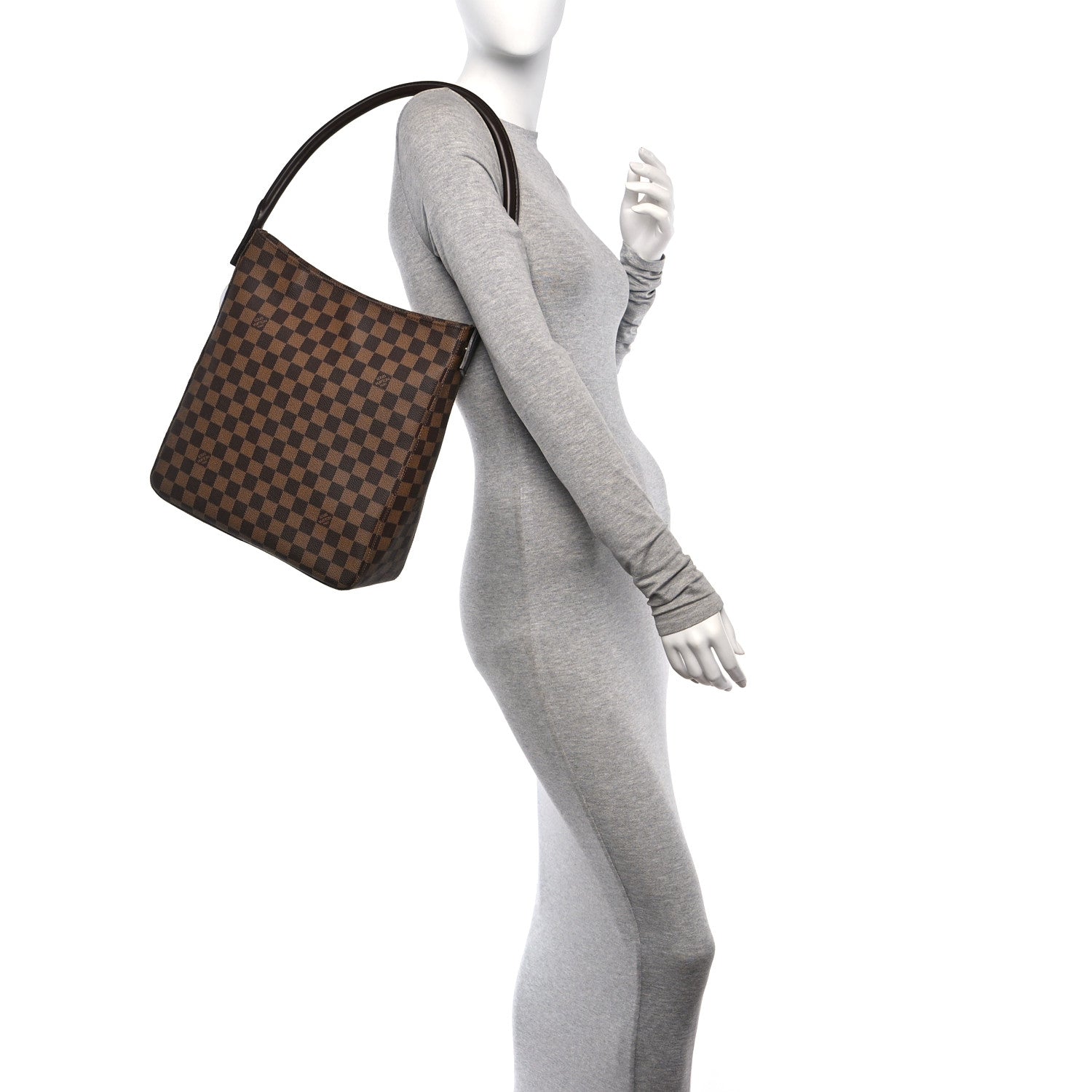 Louis Vuitton Damier Ebene Looping GM 3 of 9