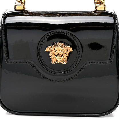 Versace Patent Mini La Medusa Bag Black 7 of 9