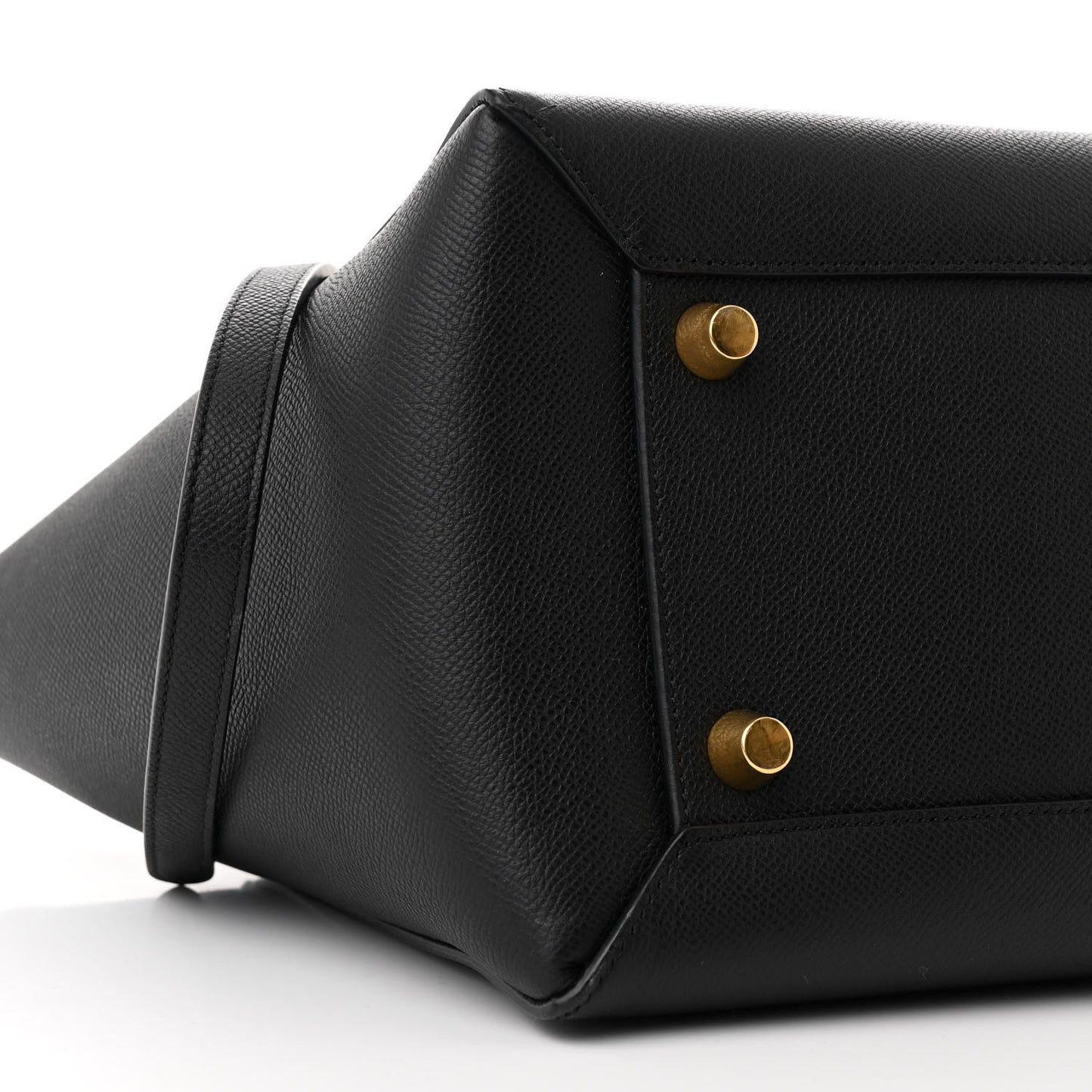 Grained Calfskin Mini Belt Bag Black