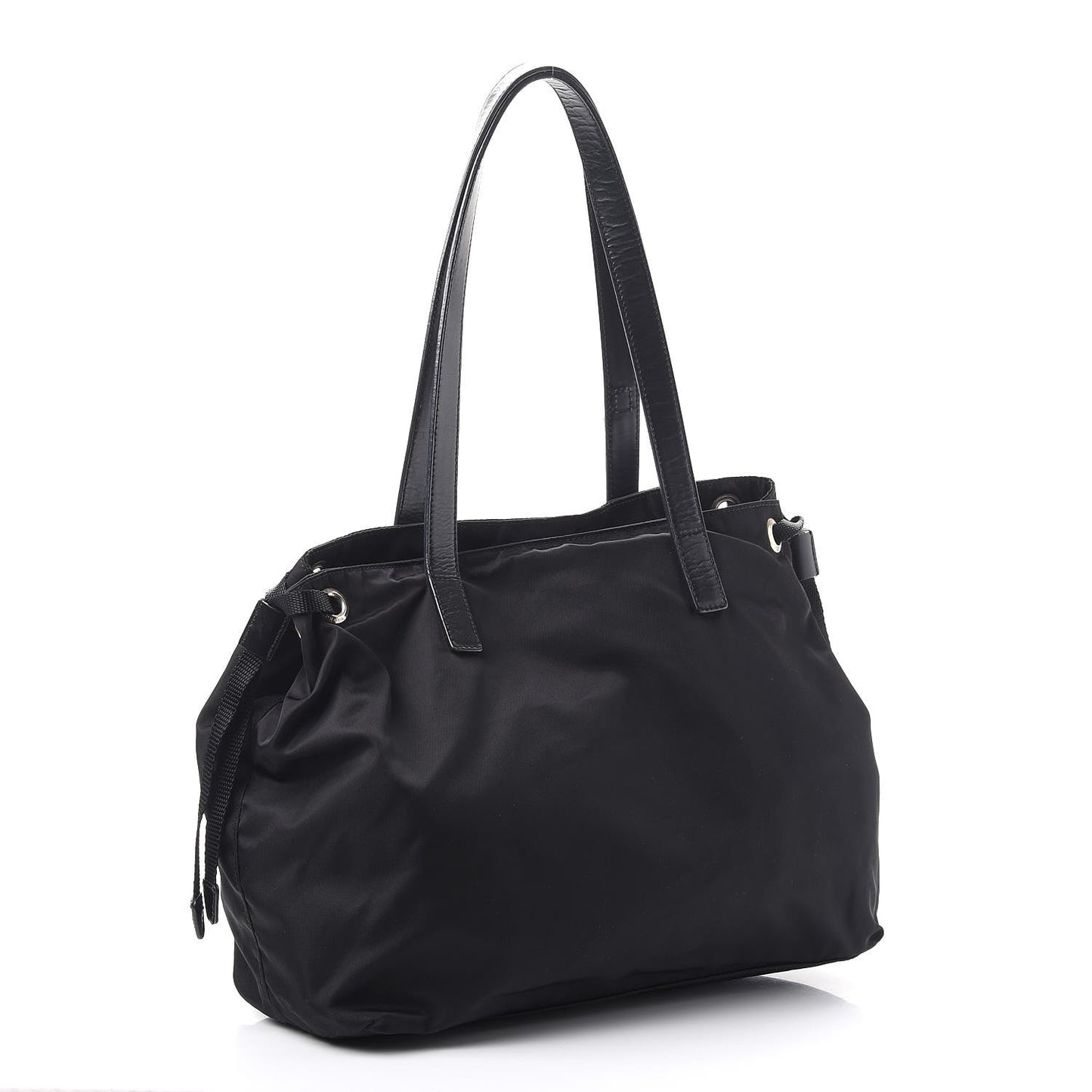 Nylon Vela Shopping Tote Black