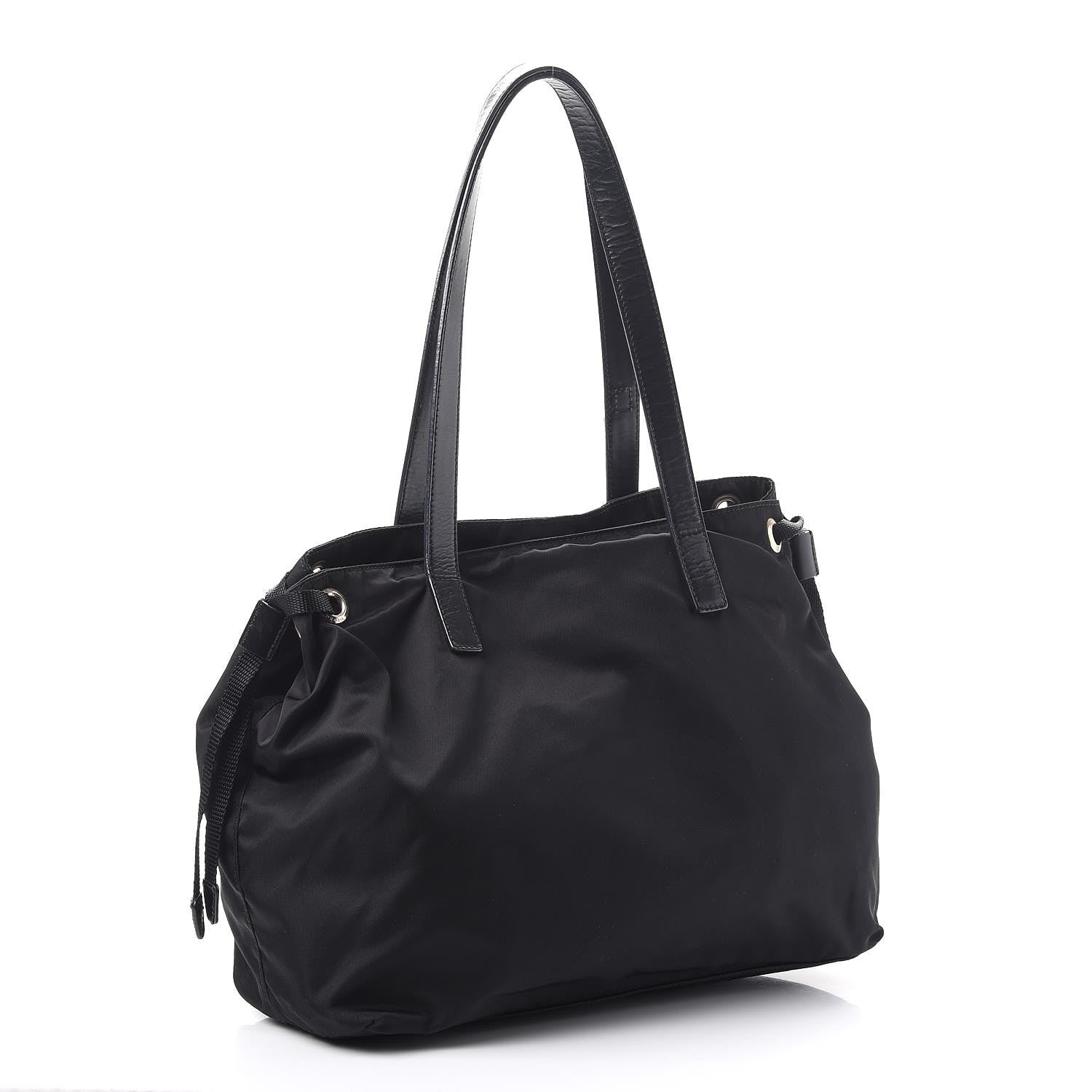 Prada Nylon Vela Shopping Tote Black 3 of 9