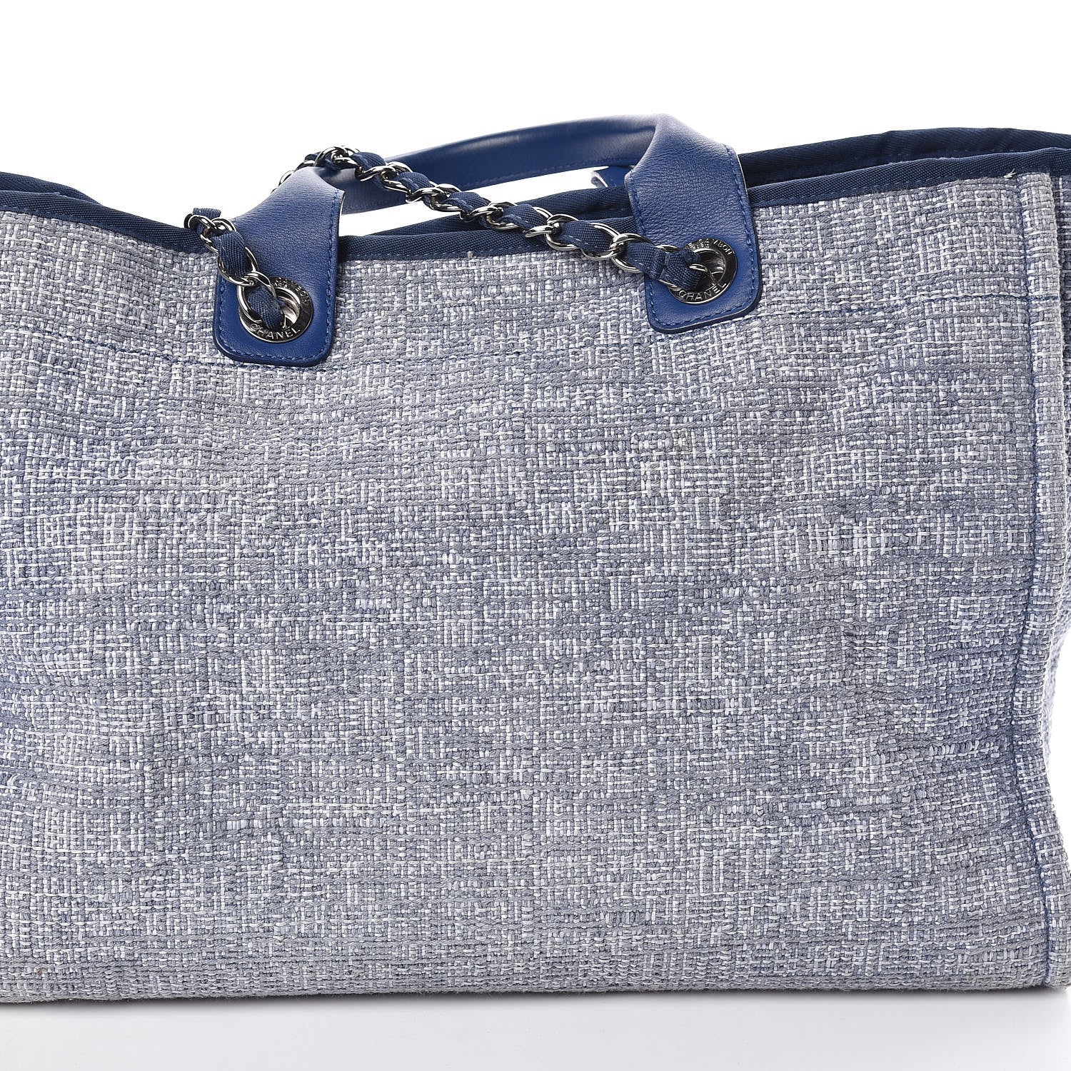 Chanel Canvas Large Deauville Tote Blue 12 of 12