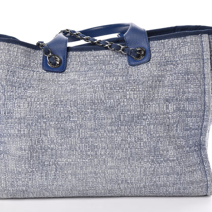 Chanel Canvas Large Deauville Tote Blue 12 of 12