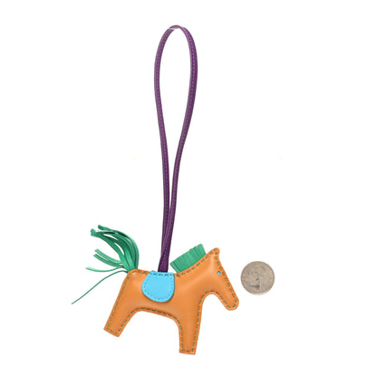 Hermes Milo Lambskin Grigri Rodeo Bag Charm PM Multicolor 2 of 5