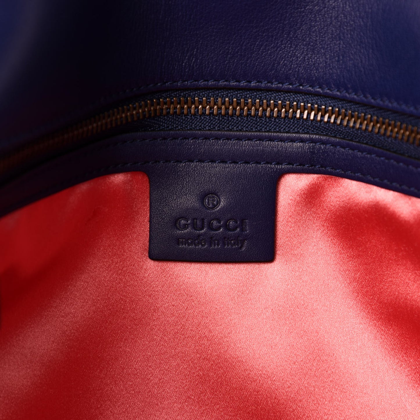 Velvet Matelasse Medium GG Marmont Shoulder Bag Cobalt Blue