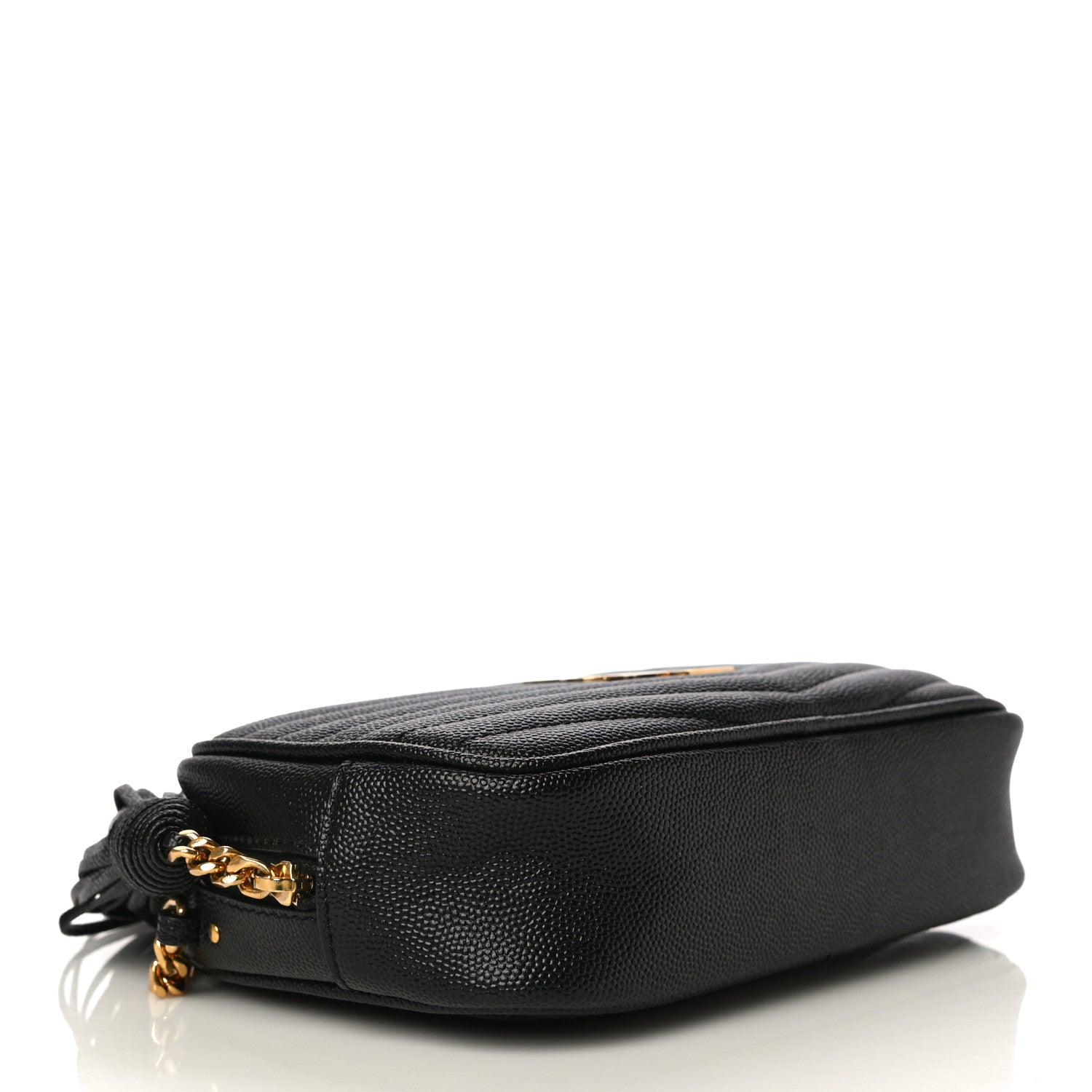 Saint Laurent Grain De Poudre Matelasse Monogram Mini Lou Camera Bag Black 4 of 10