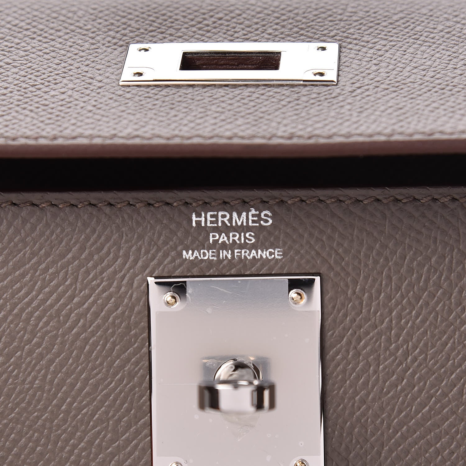 Hermes Epsom Kelly Sellier 28 Etain 6 of 11