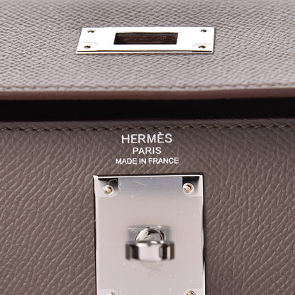 Hermes Epsom Kelly Sellier 28 Etain 6 of 11