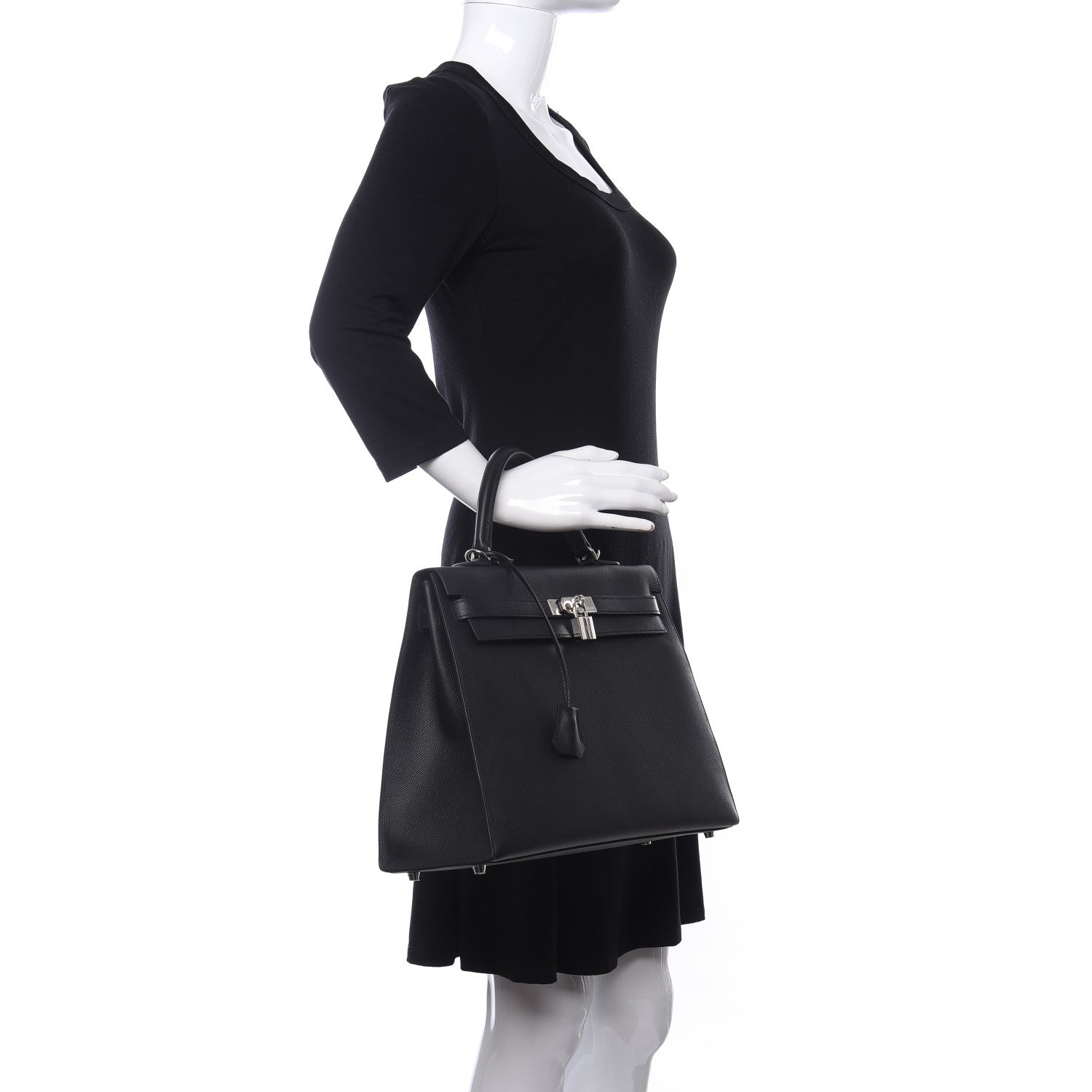 Hermes Epsom Kelly Sellier 35 Black 3 of 43