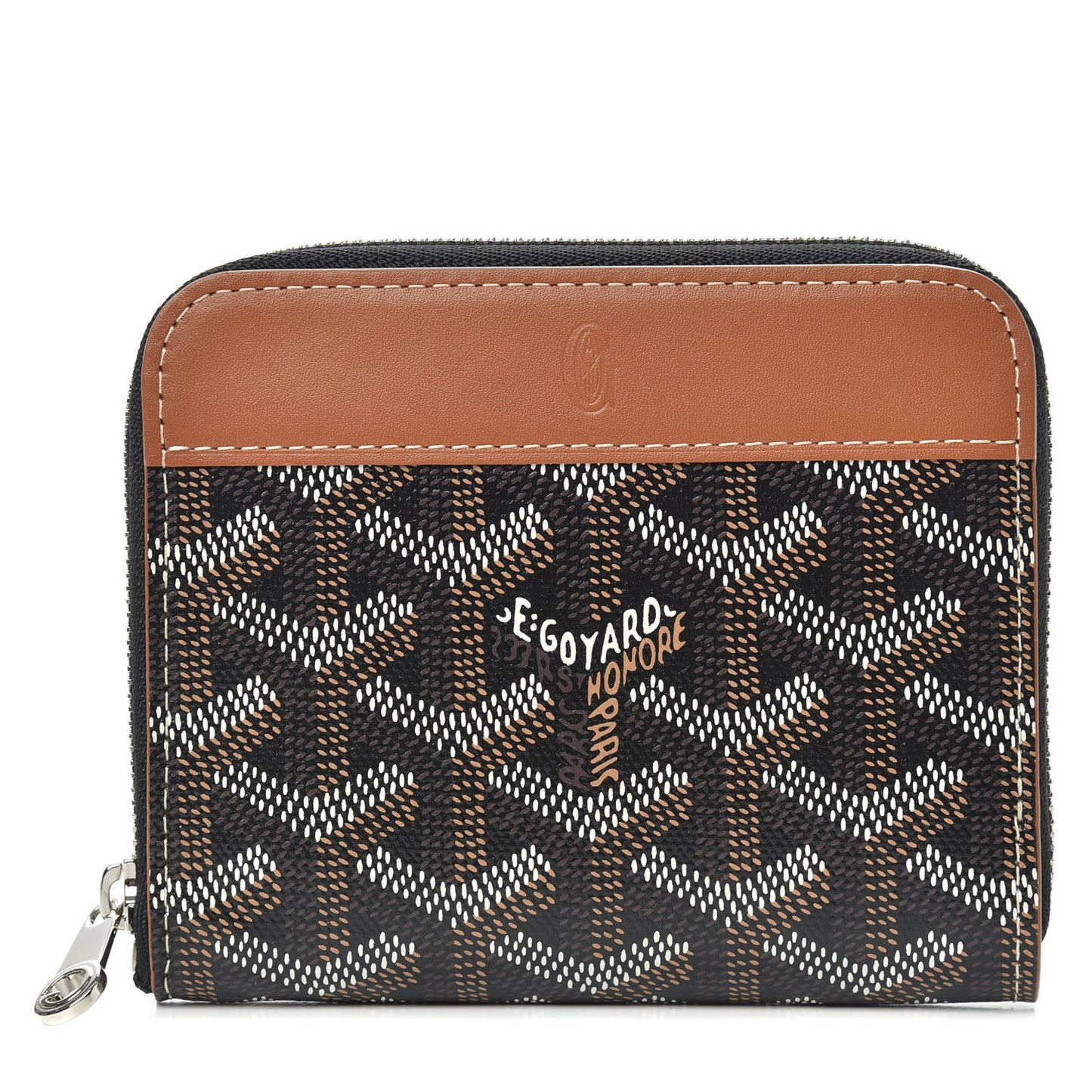 Goyardine Matignon PM Wallet Black Gold