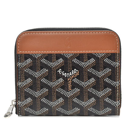 Goyard Goyardine Matignon PM Wallet Black Gold 1 of 6