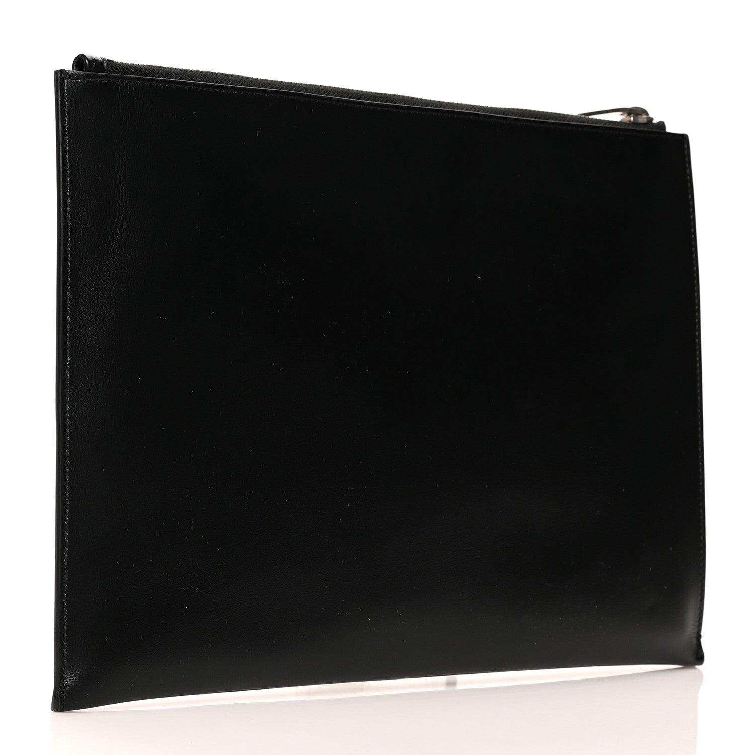 Saint Laurent Calfskin Logo Zipped Tablet Pouch Black 3 of 9