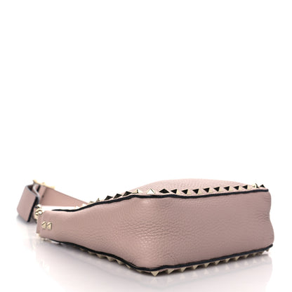 Valentino Garavani Pebbled Calfskin Mini Rockstud Flip-Lock Messenger Bag Poudre 4 of 9