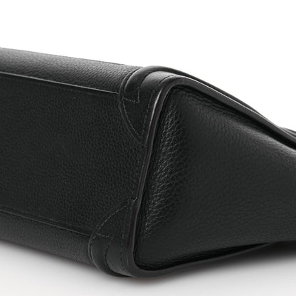 Celine Drummed Calfskin Nano Luggage Black 10 of 15