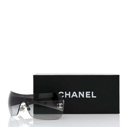 Chanel Metallic Quilted CC Sunglasses 4157-Q Silver 9 of 9