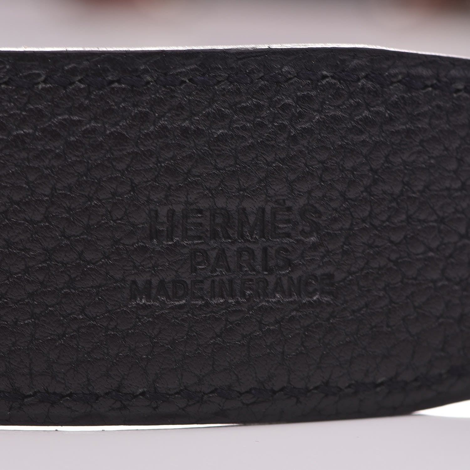 Hermes Togo Box 32mm H Belt 85 Black Rouge H 4 of 18