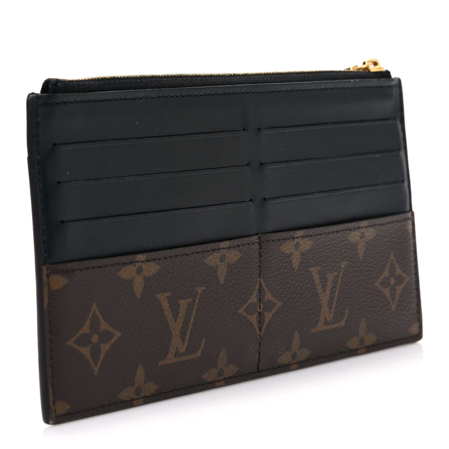 Louis Vuitton Monogram Slim Purse Black 3 of 6