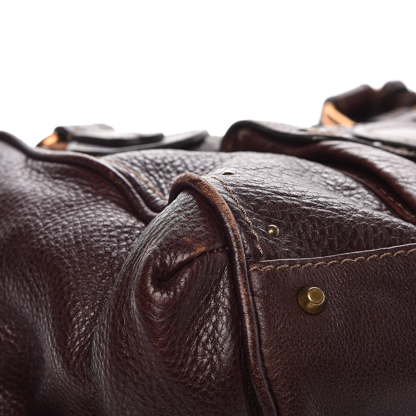 Calfskin Paddington Front Pocket Tote Chocolate