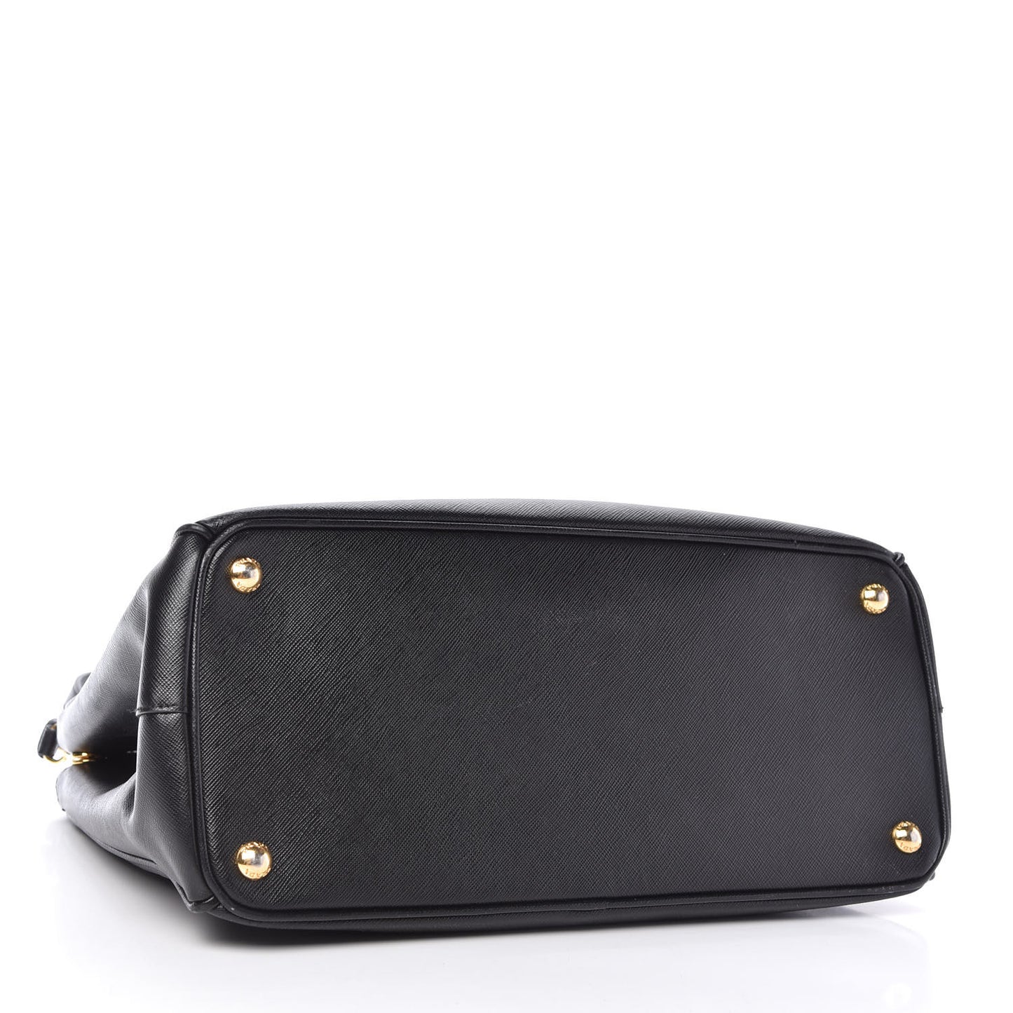 Saffiano Medium Galleria Double Zip Tote Black