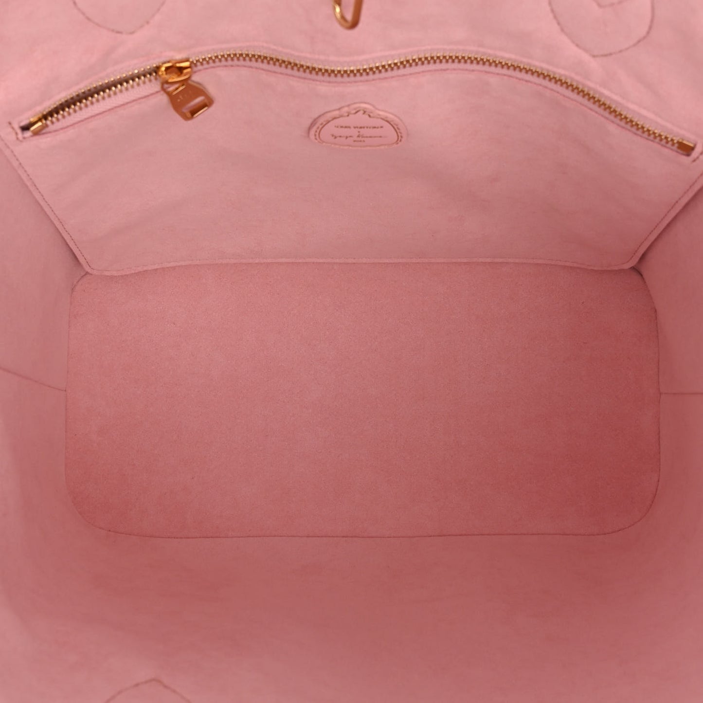 LV X YK Empreinte Inlaid Kusama Flowers Neverfull MM Quartz