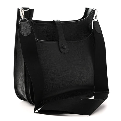 Hermes Taurillon Clemence Evelyne III GM Black 3 of 11