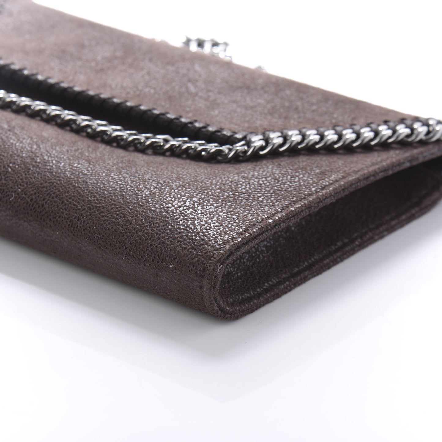 Shaggy Deer Falabella Mini Crossbody Bag Dark Brown
