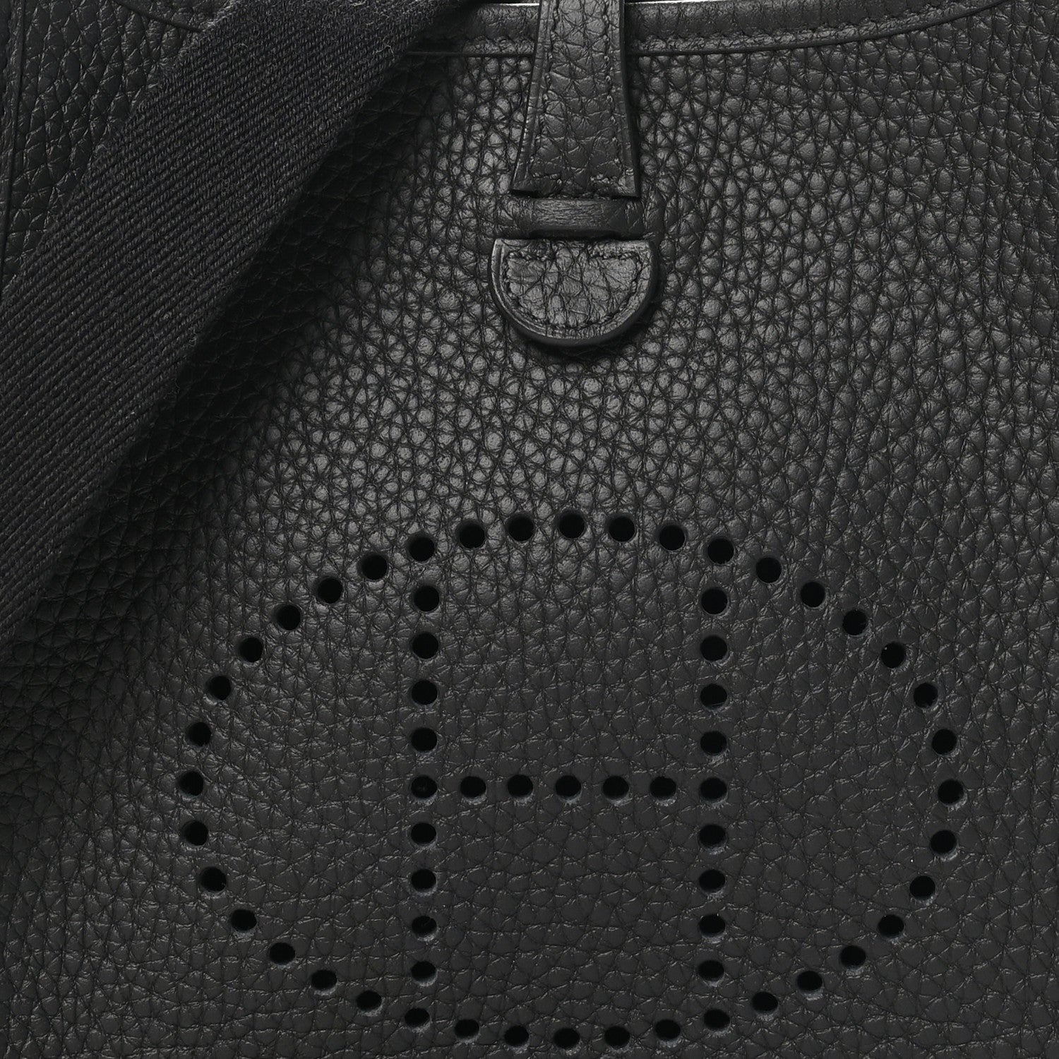 Hermes Taurillon Clemence Evelyne TPM Black 8 of 11