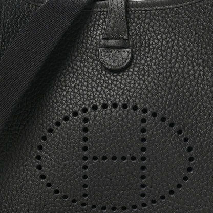 Hermes Taurillon Clemence Evelyne TPM Black 8 of 11