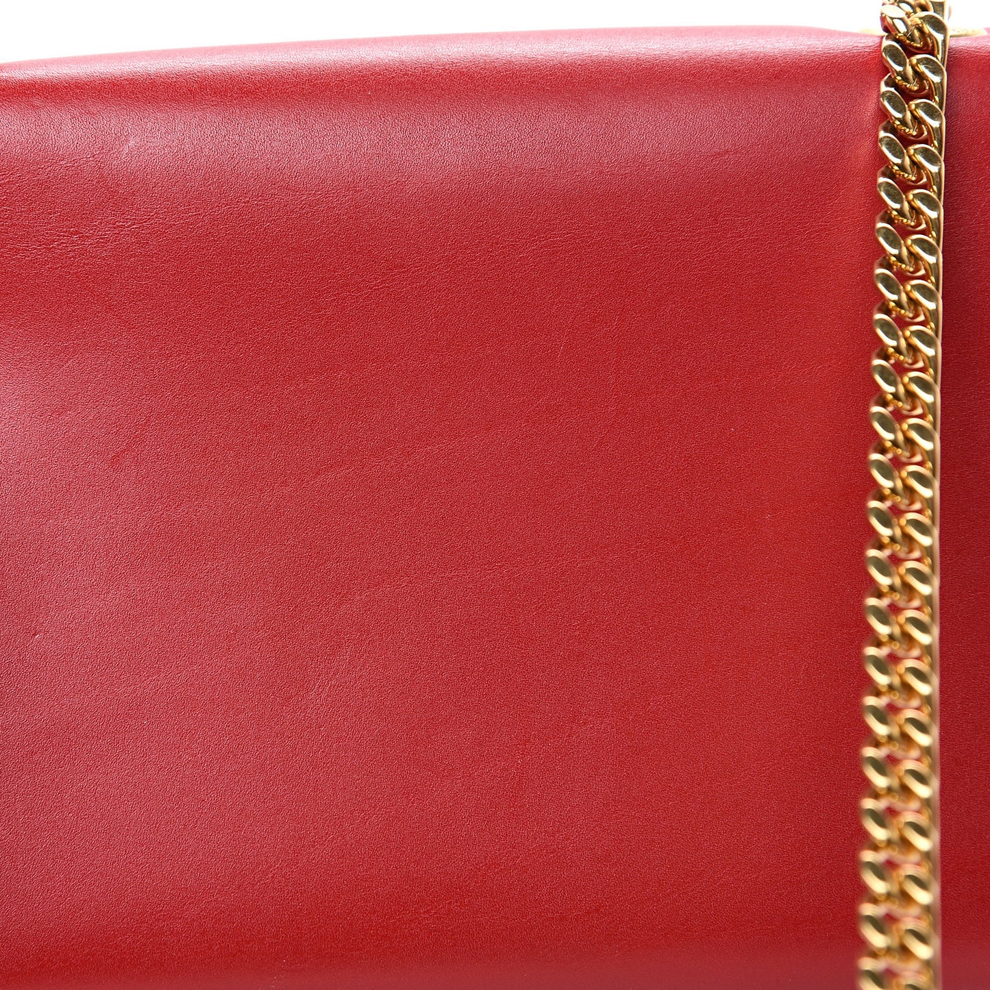 Calfskin Small Classic Monogram Kate Tassel Satchel Red