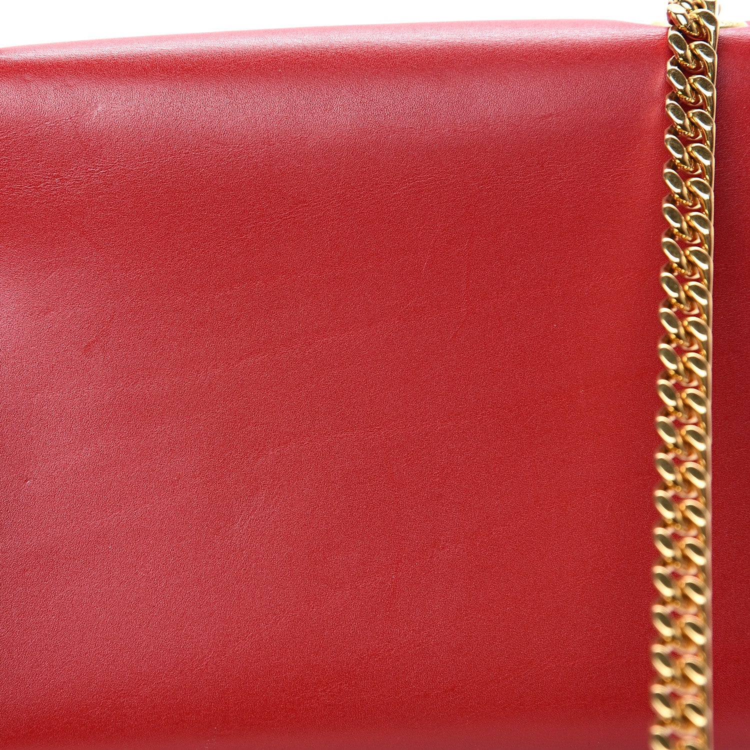 Saint Laurent Calfskin Small Classic Monogram Kate Tassel Satchel Red 12 of 12