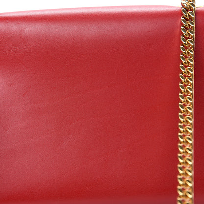 Saint Laurent Calfskin Small Classic Monogram Kate Tassel Satchel Red 12 of 12