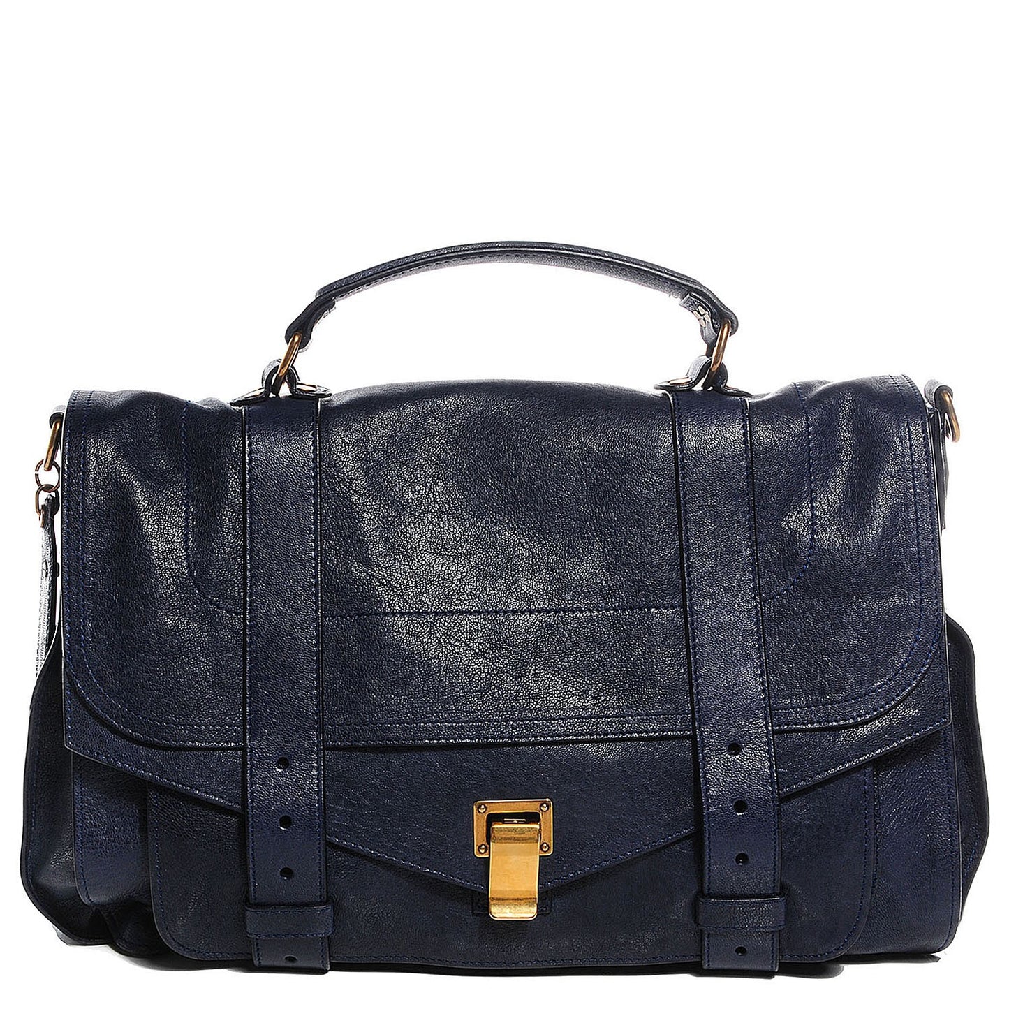 Lambskin Large PS1 Satchel Midnight