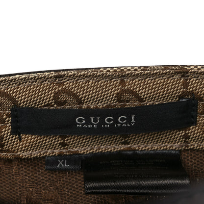 Gucci Monogram Military Hat XL Brown 7 of 8